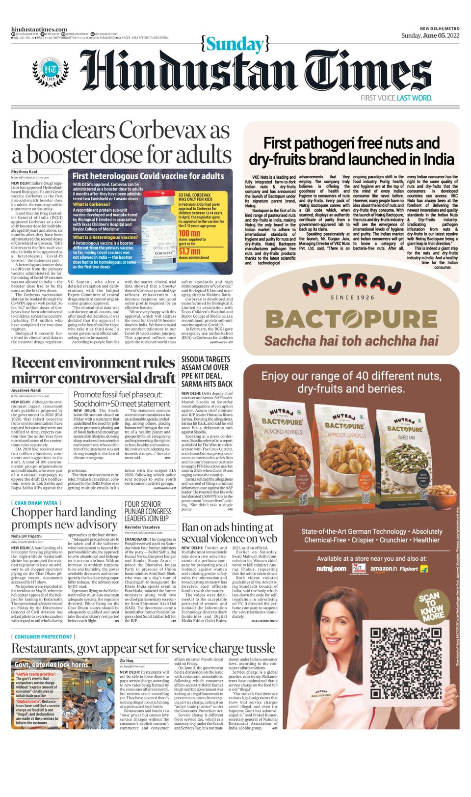 Hindustan Times Delhi June 05, 2022 (Digital) - DiscountMags.com