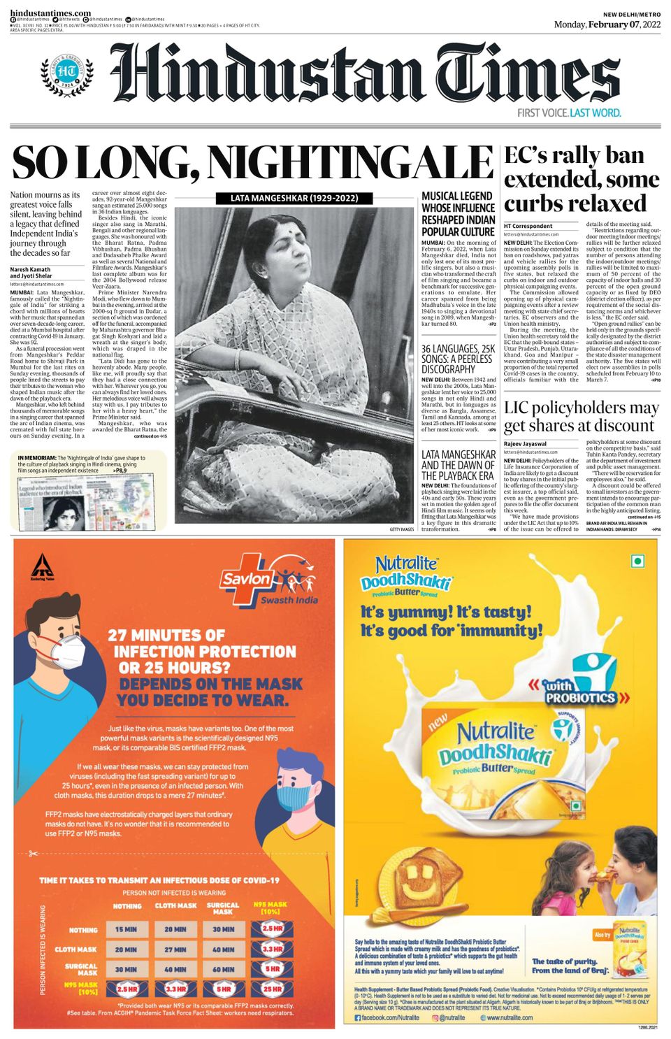 Hindustan Times Delhi February 07, 2022 (Digital) - DiscountMags.com