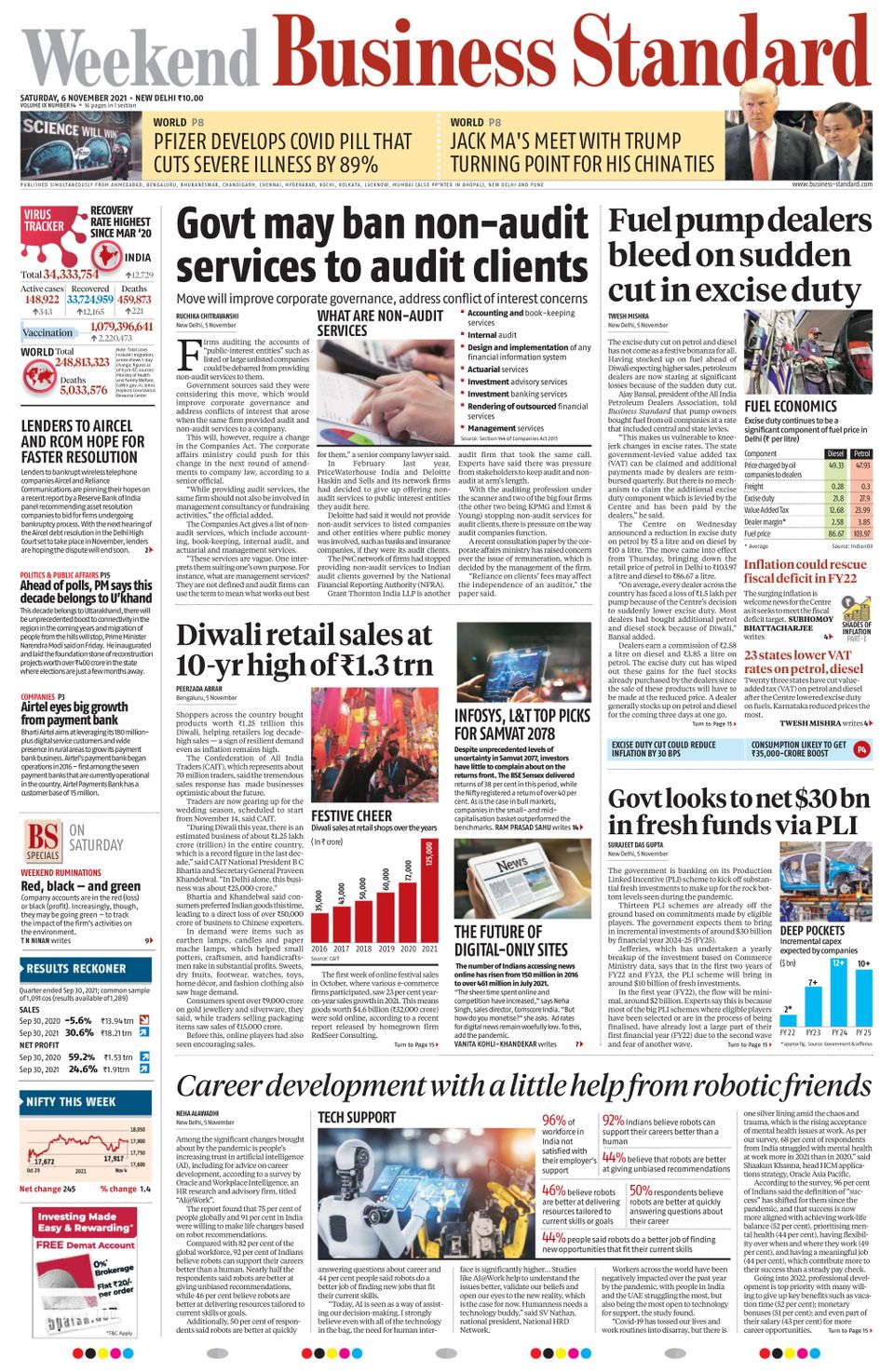 Business Standard November 06, 2021 (Digital) - DiscountMags.com