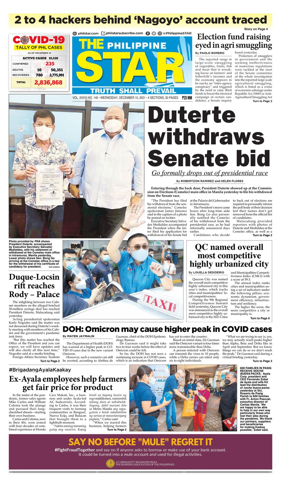 The Philippine Star December 15, 2021 (Digital) - DiscountMags.com