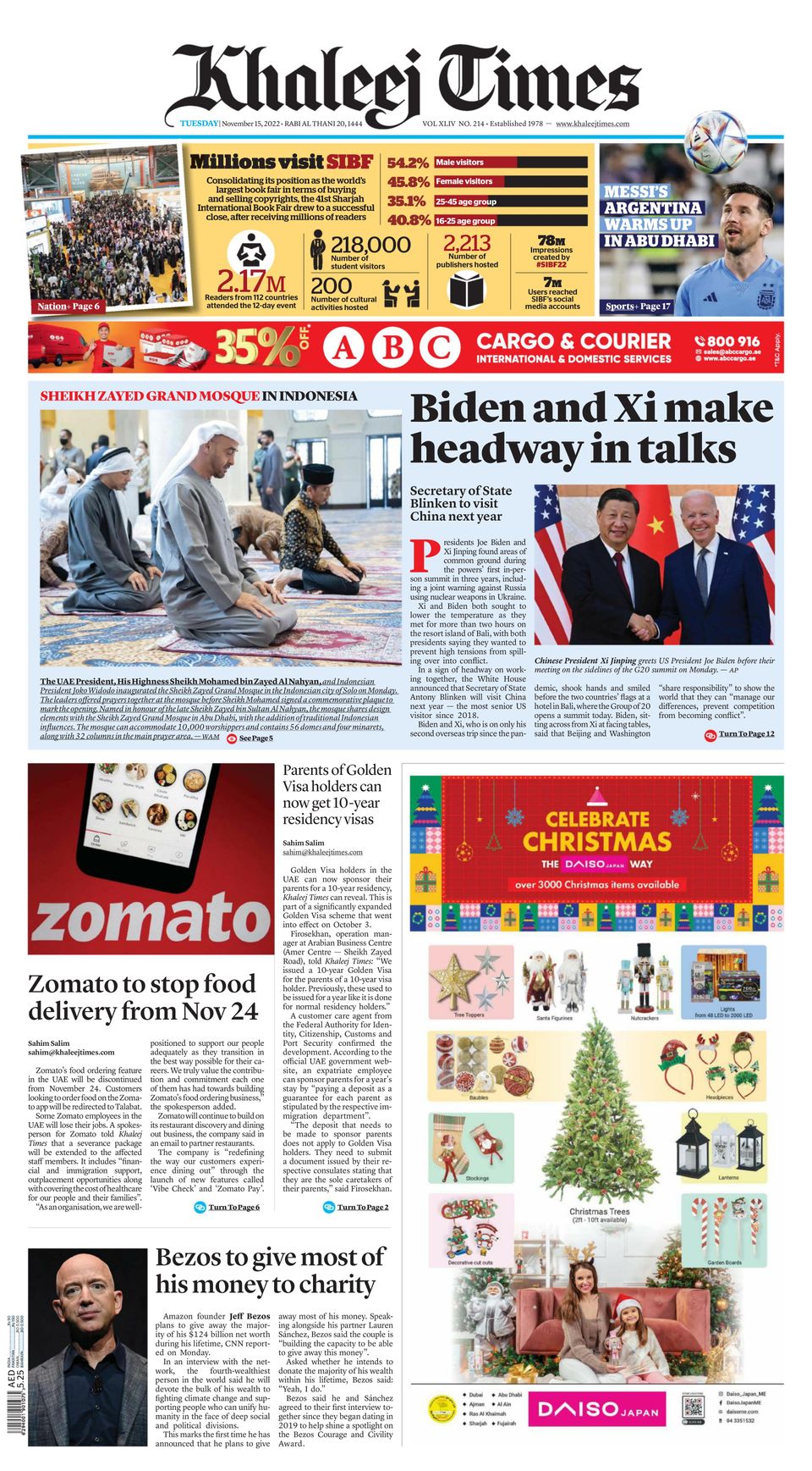 Khaleej Times November 15 2022 Digital
