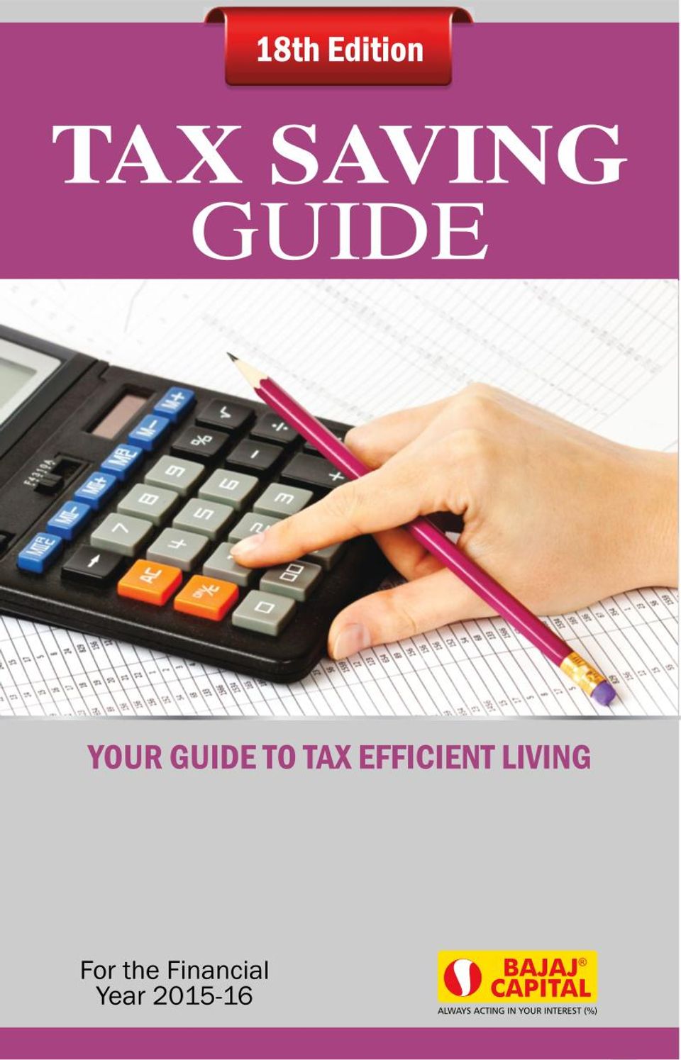 Bajaj Capital Tax Planning Guide Magazine (Digital)