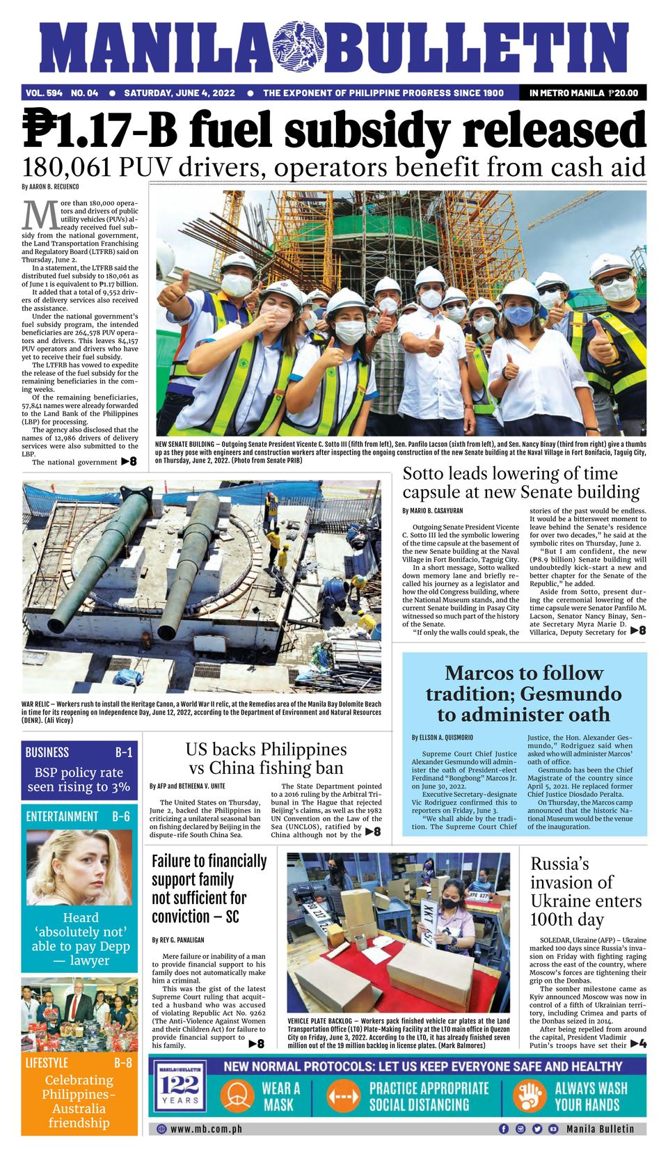 Manila Bulletin June 4, 2022 (Digital) - DiscountMags.com