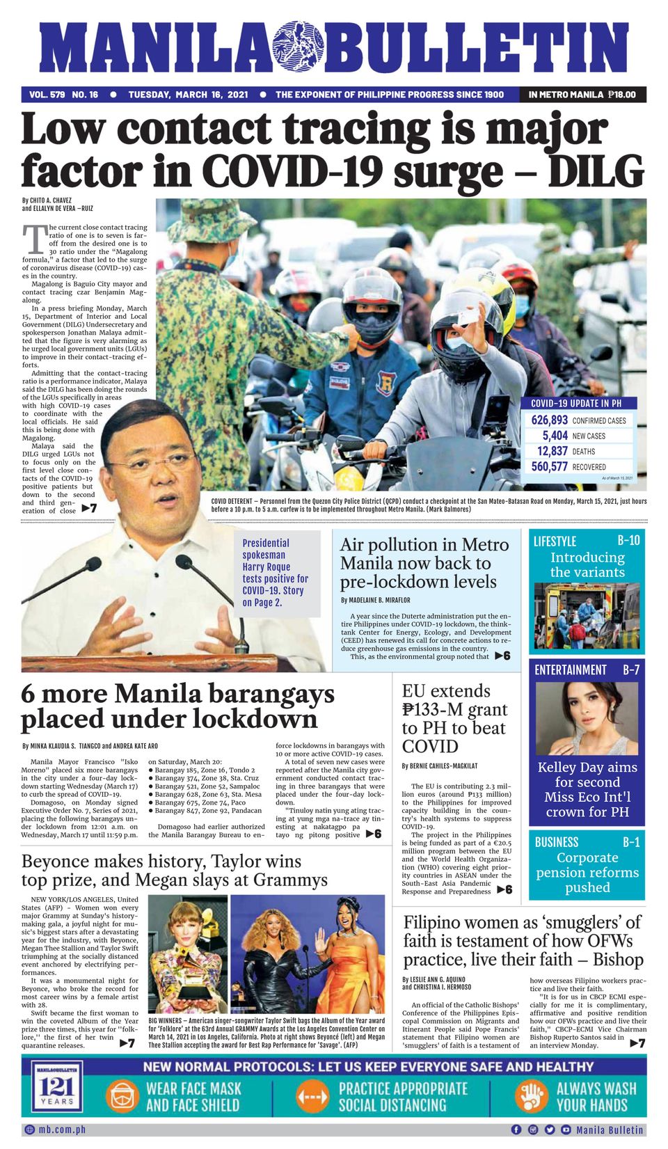 Manila Bulletin March 16, 2021 (Digital) - DiscountMags.com