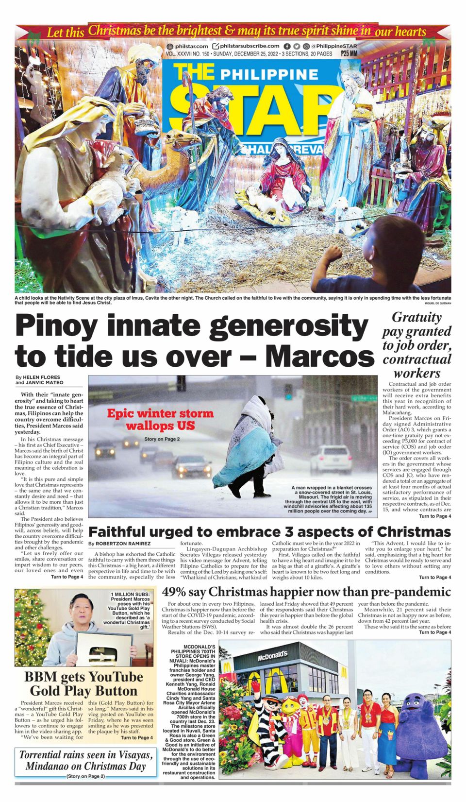 The Philippine Star December 25, 2022 (Digital) - DiscountMags.com