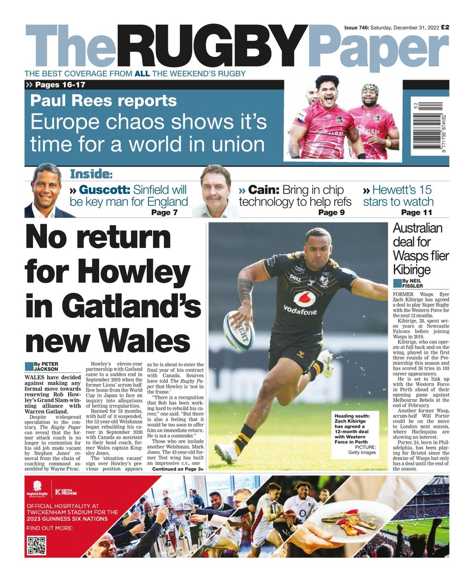 The Rugby Paper December 31, 2022 (Digital) - DiscountMags.com