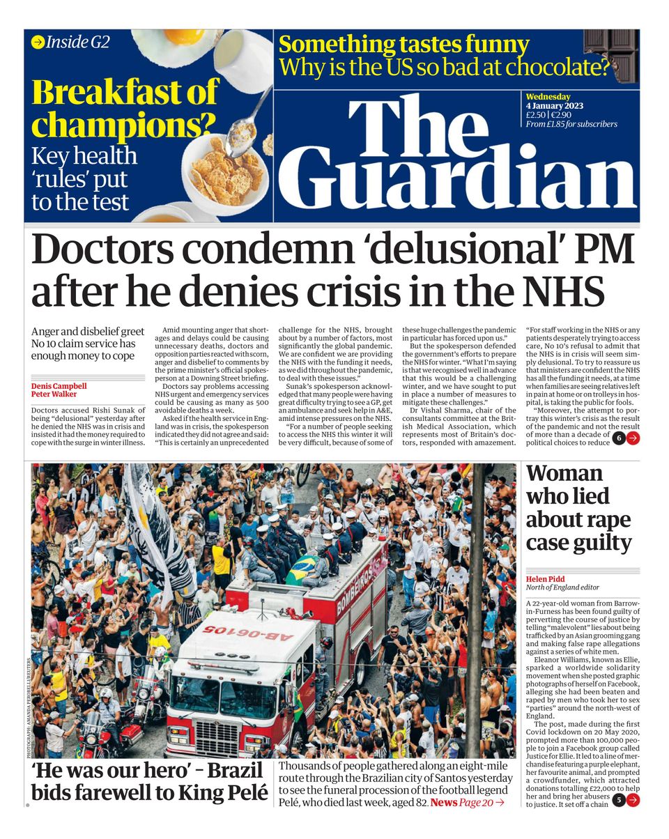 The Guardian January 04, 2023 (Digital)