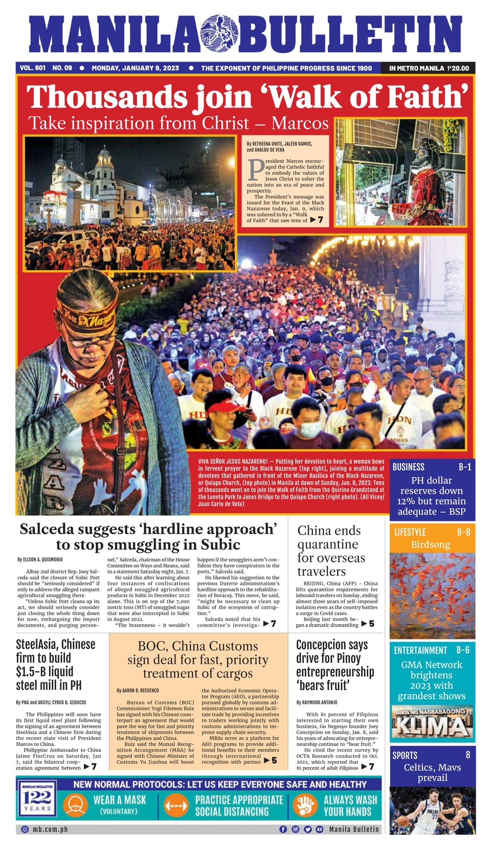 Manila Bulletin January 9, 2023 (Digital) - DiscountMags.com