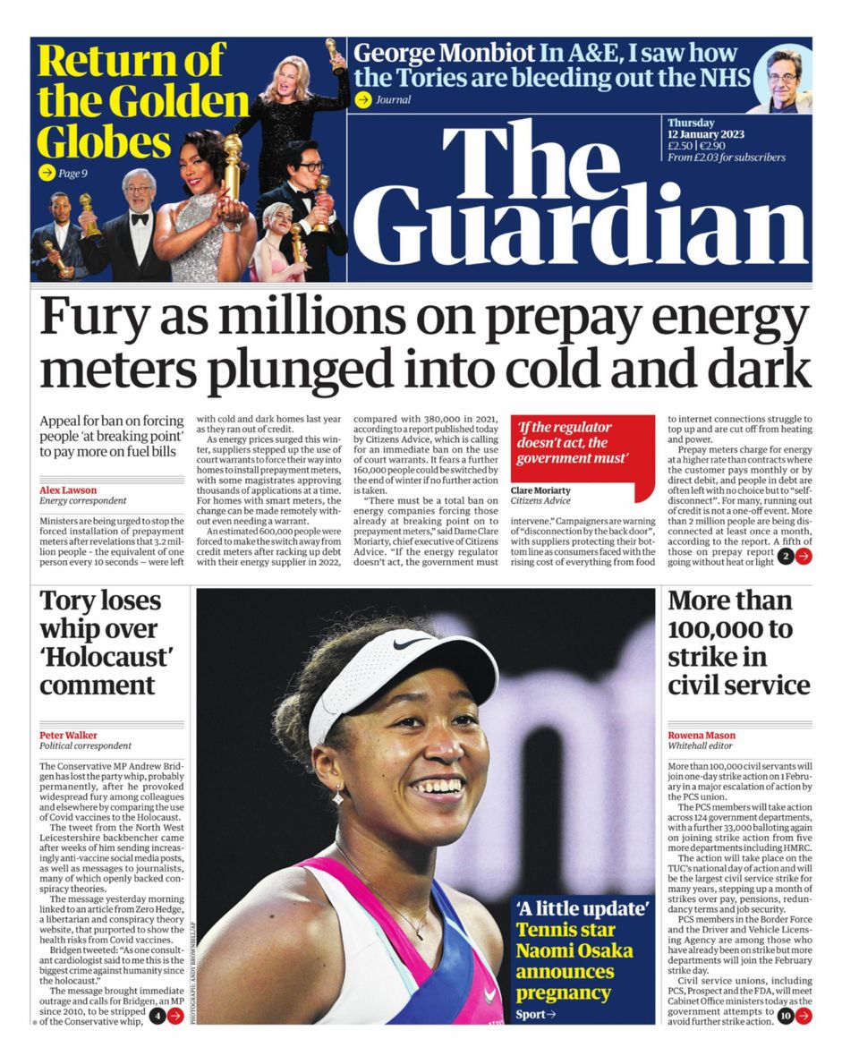 The Guardian January 12 2023 Digital