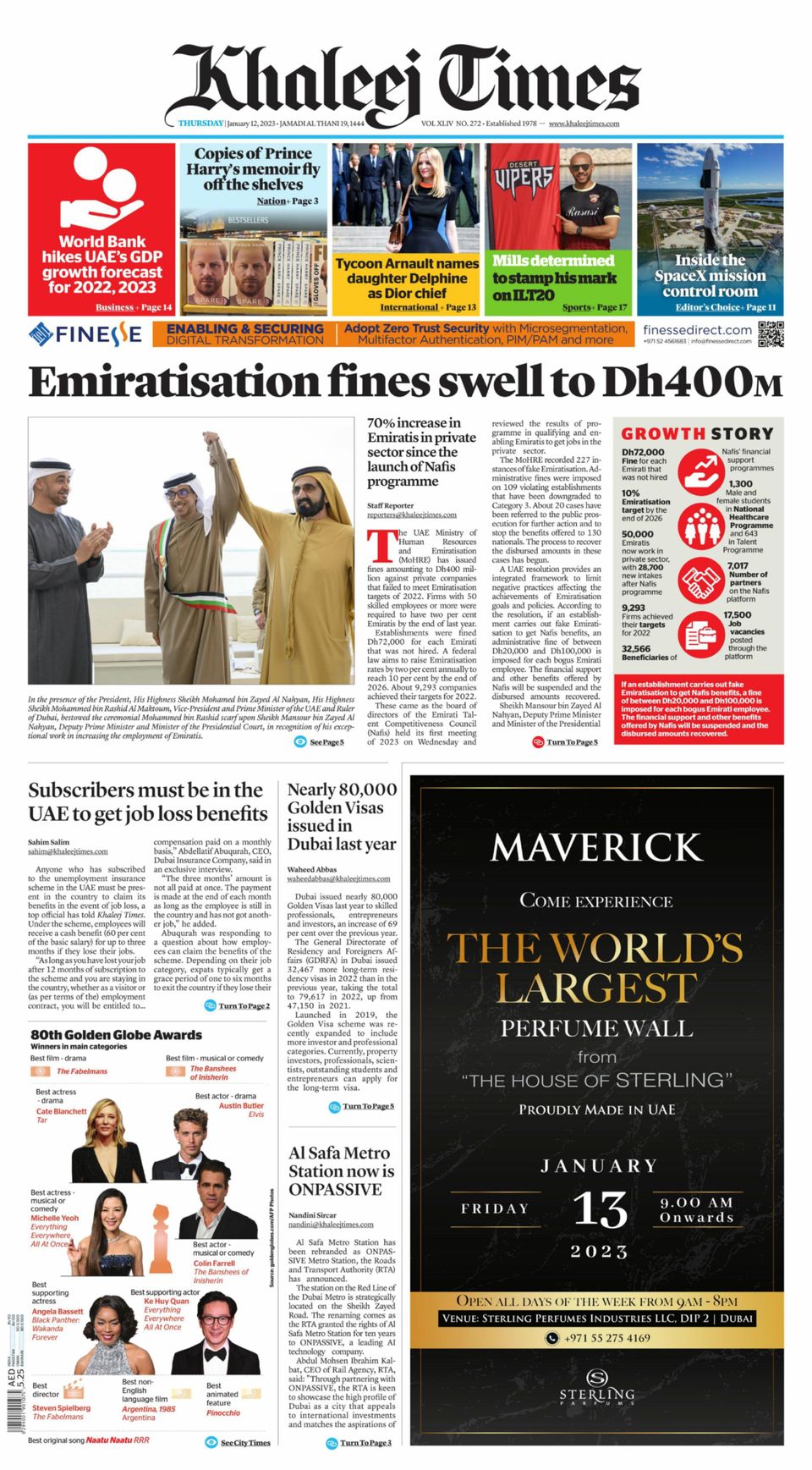 Khaleej Times January 12 2023 Digital