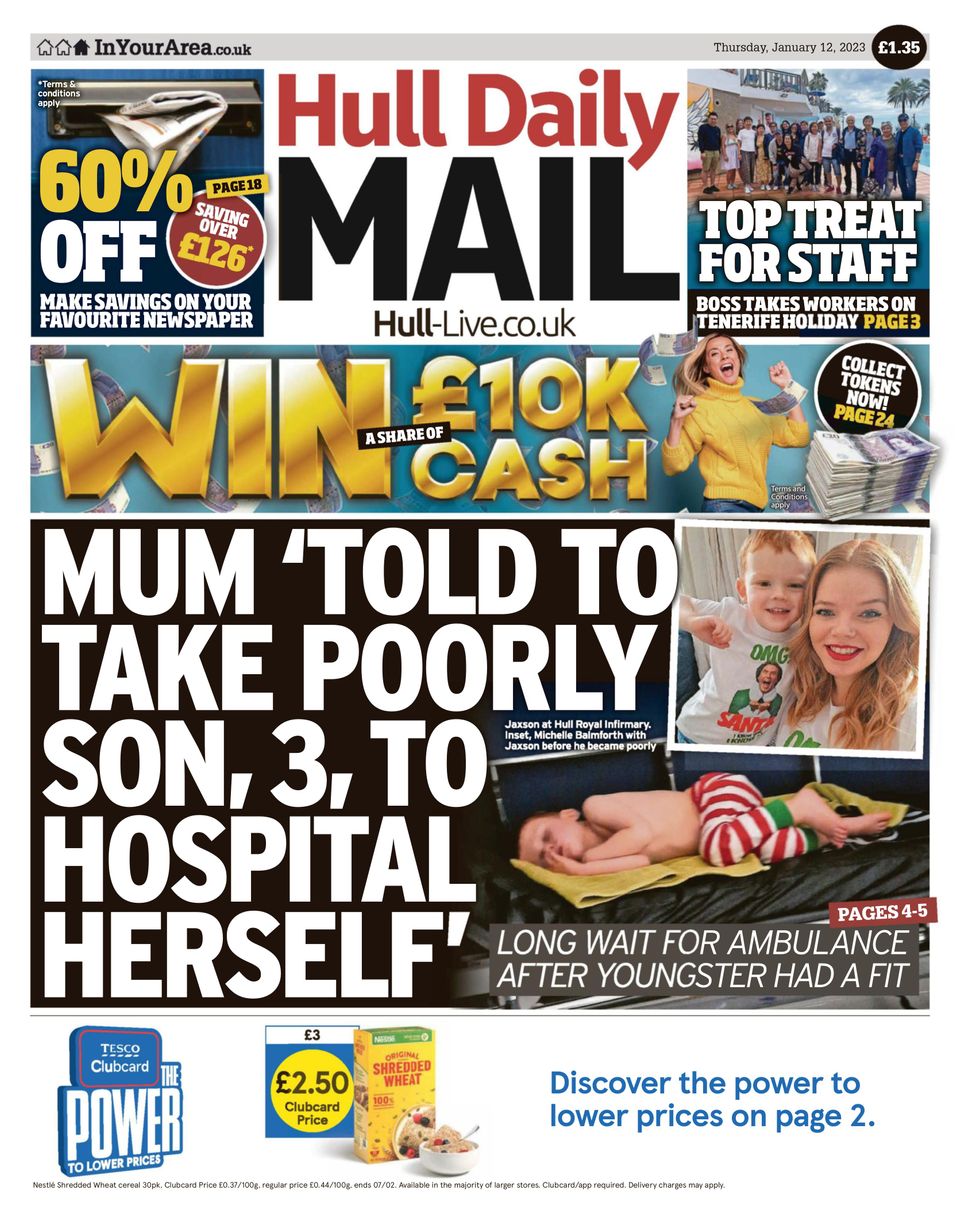 Hull Daily Mail January 12, 2023 (Digital) - DiscountMags.com