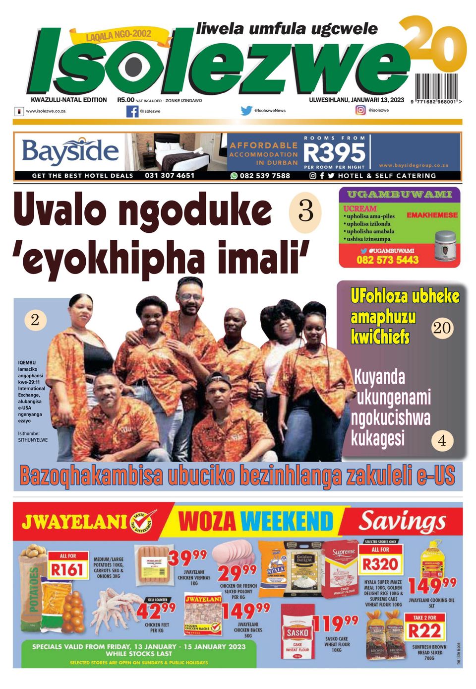 896450 Isolezwe Cover January 13 2023 Issue 