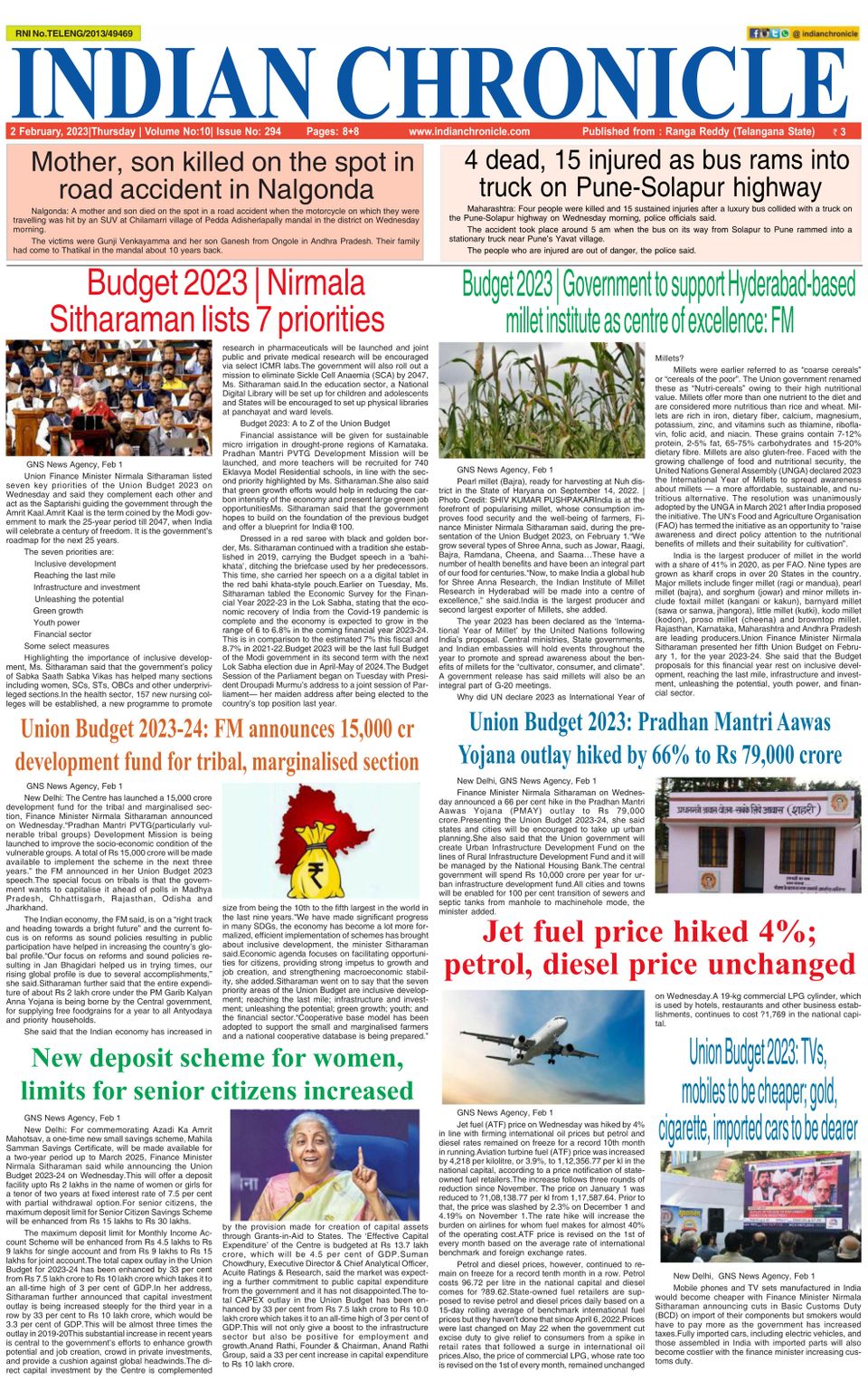 Indian Chronicle Feb 02, 2023 (digital) - Discountmags.com