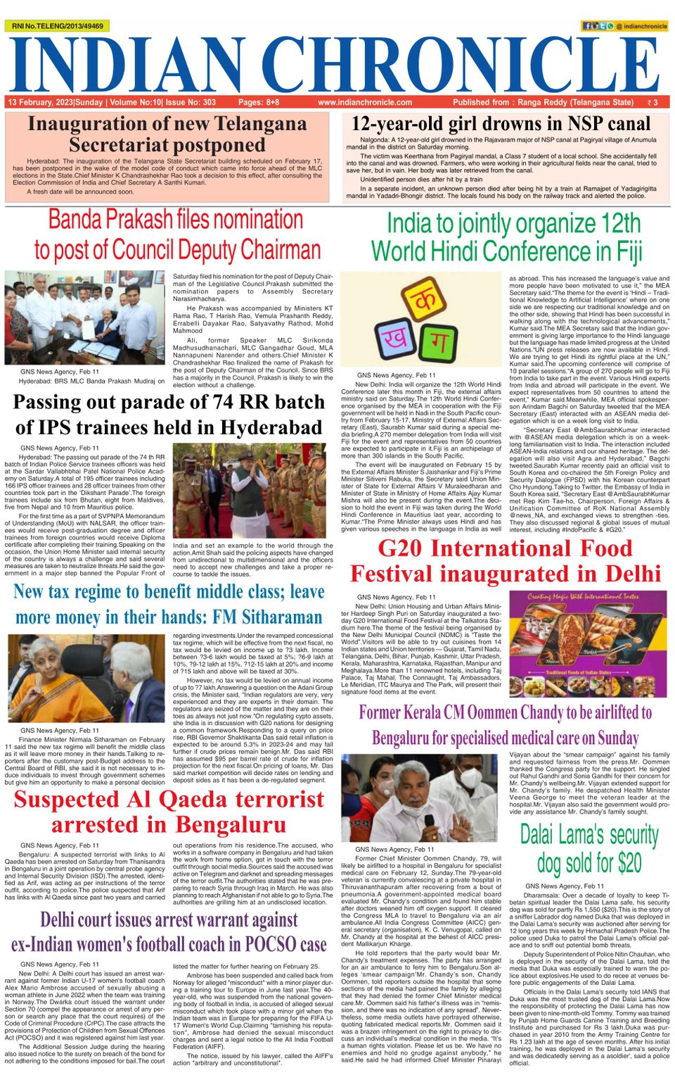 Indian Chronicle Feb 12, 2023 (Digital) - DiscountMags.com