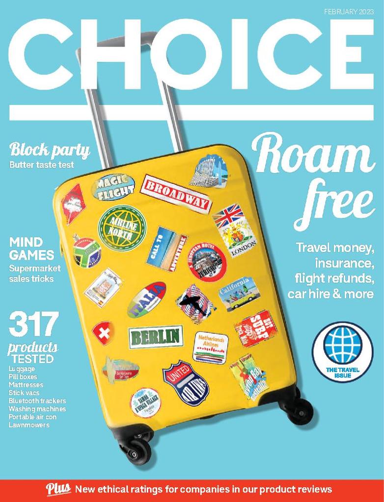 Choice magazine cheap luggage