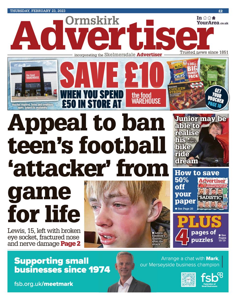 Ormskirk Advertiser February 23, 2023 (Digital) - DiscountMags.com