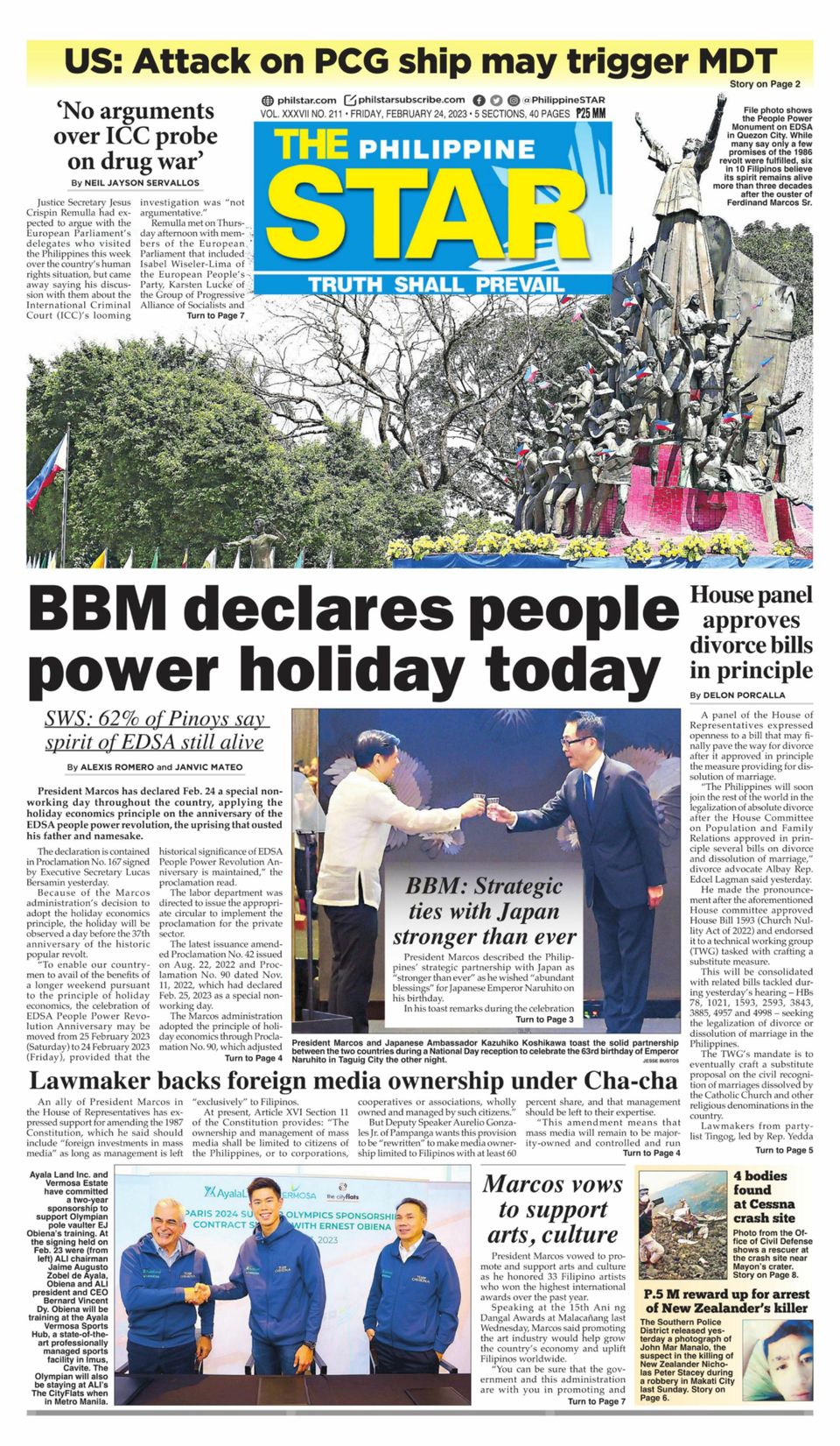 915917 The Philippine Star Cover February 24 2023 Issue 