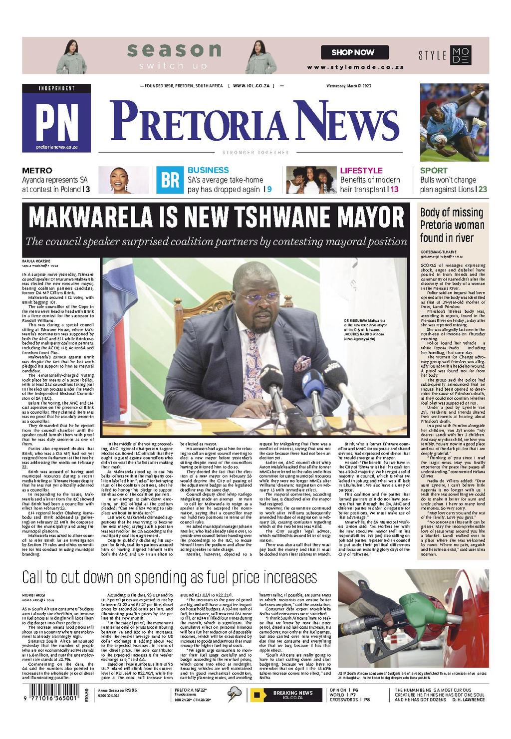 Pretoria News 2023-03-01 (Digital) - DiscountMags.com