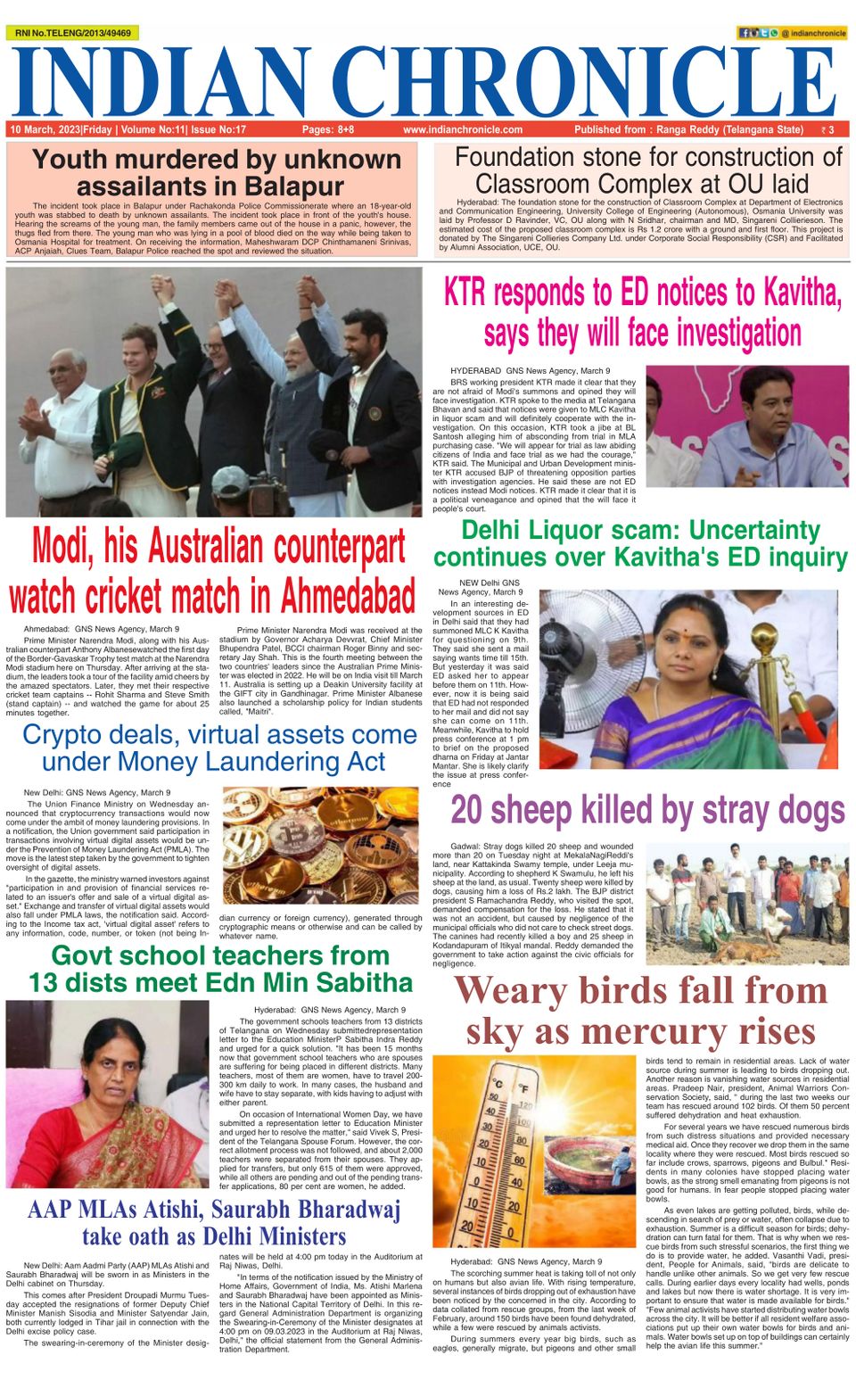 Indian Chronicle Mar 10, 2023 (digital) - Discountmags.com