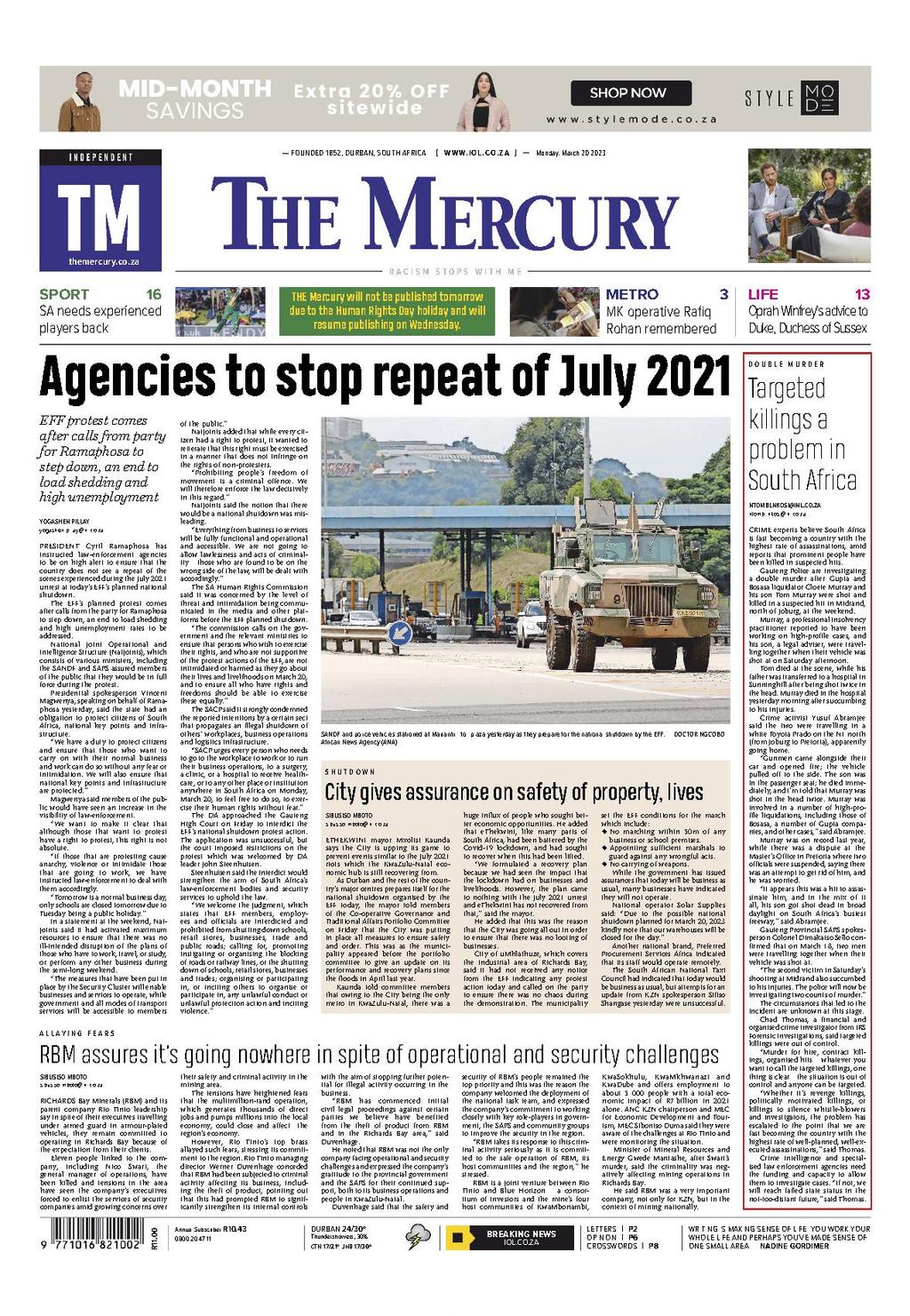 928713 Mercury Cover 2023 March 20 Issue 