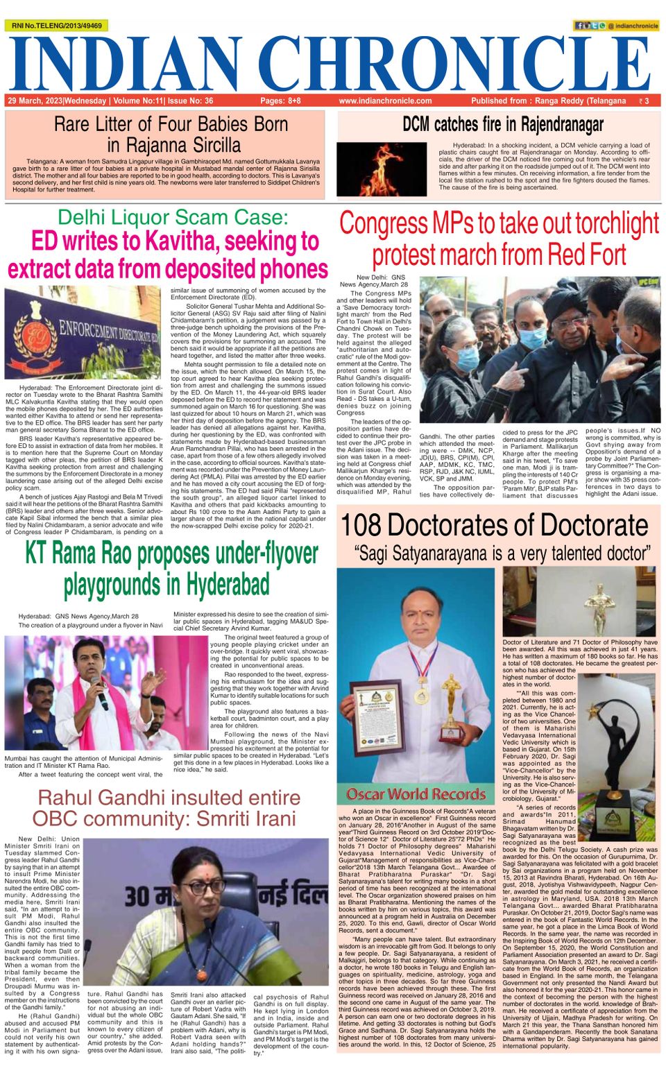 Indian Chronicle Mar 29, 2023 (Digital) - DiscountMags.com