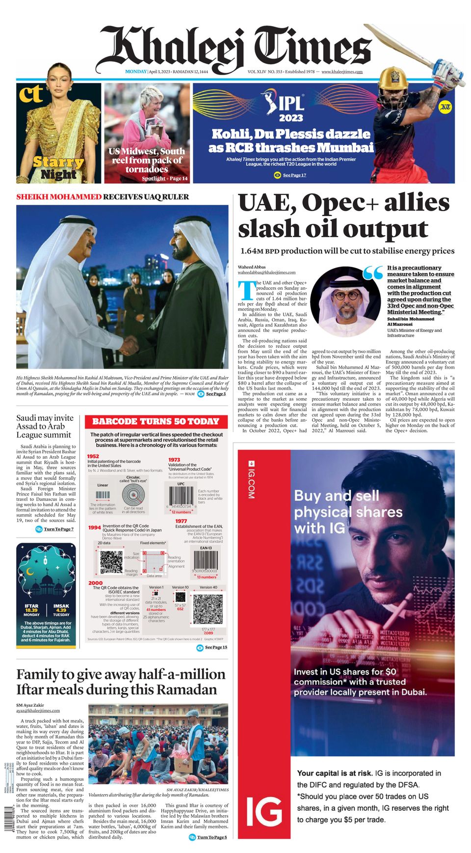 Khaleej Times April 03, 2023 (Digital) - DiscountMags.com