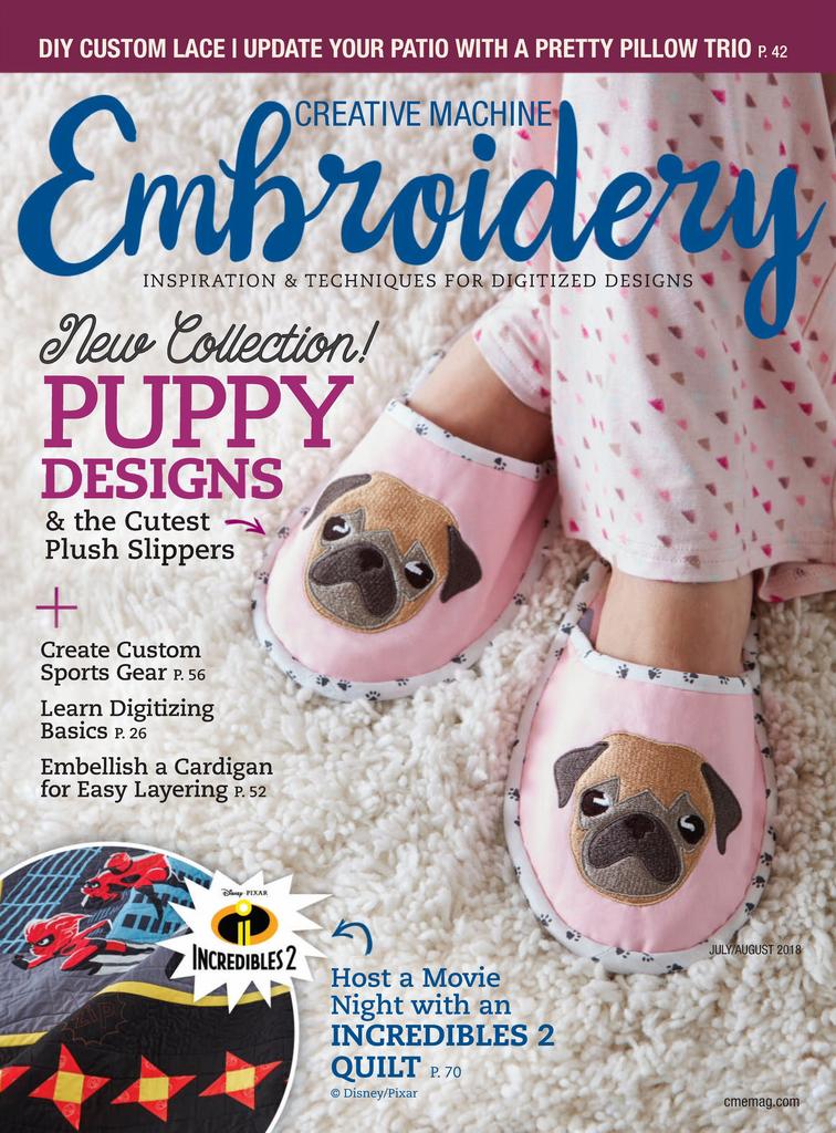 10234 Creative Machine Embroidery Cover 2018 July 1 Issue 