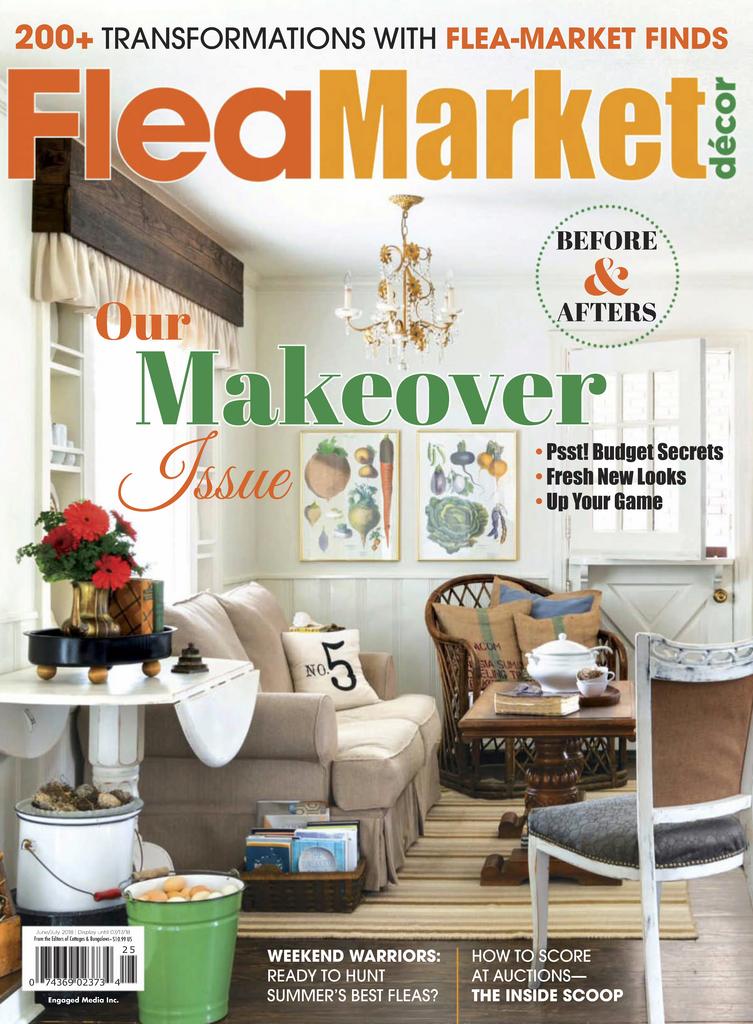 Flea Market Decor Magazine DiscountMags Com   12046 Flea Market Decor Cover 2018 June 1 Issue 