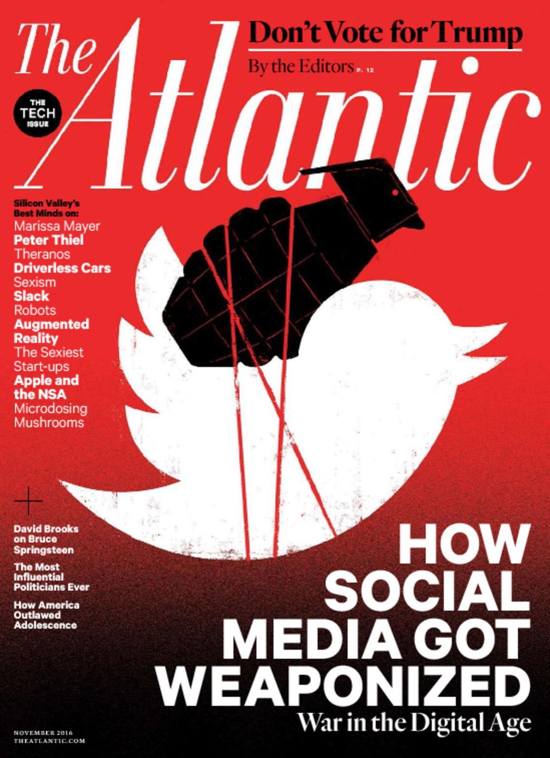 The Atlantic Magazine Brave Thinking Bold Ideas DiscountMags Com   4333 The Atlantic Cover 2016 November 1 Issue 