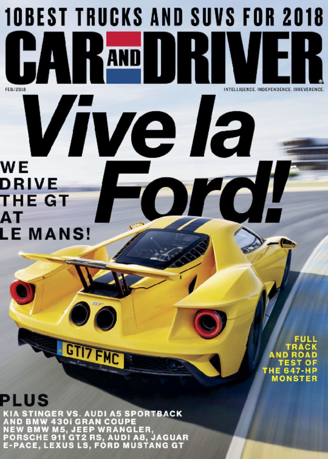 Car And Driver Magazine Intelligence Independence Irreverence