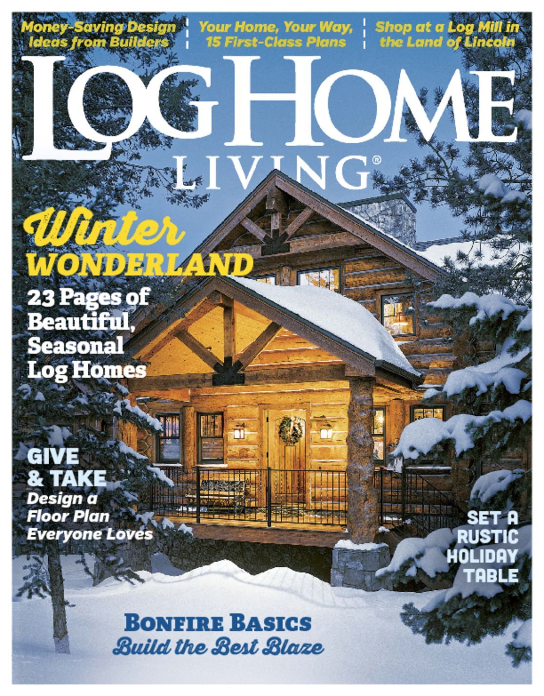 4916 Log Home Living Cover 2016 November 1 Issue 