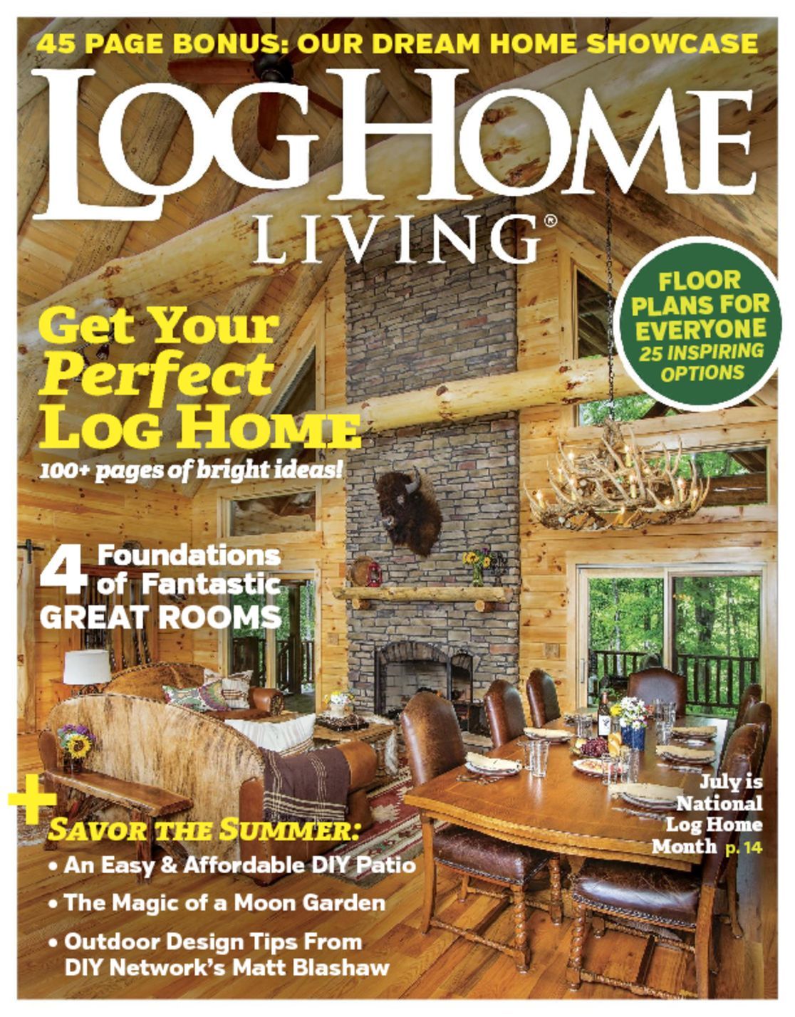 4916 Log Home Living Cover 2017 June 1 Issue 