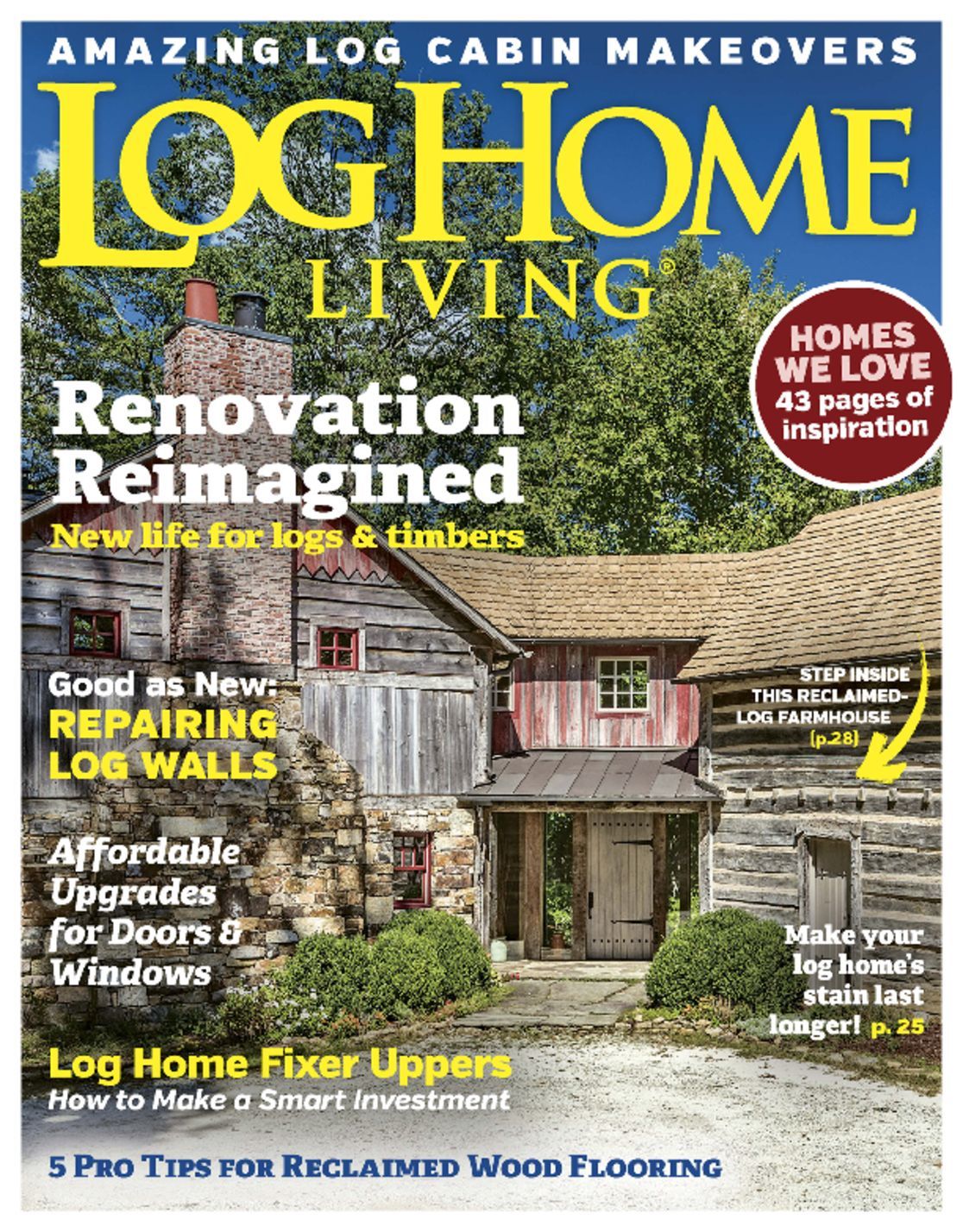 4916 Log Home Living Cover 2017 September 1 Issue 