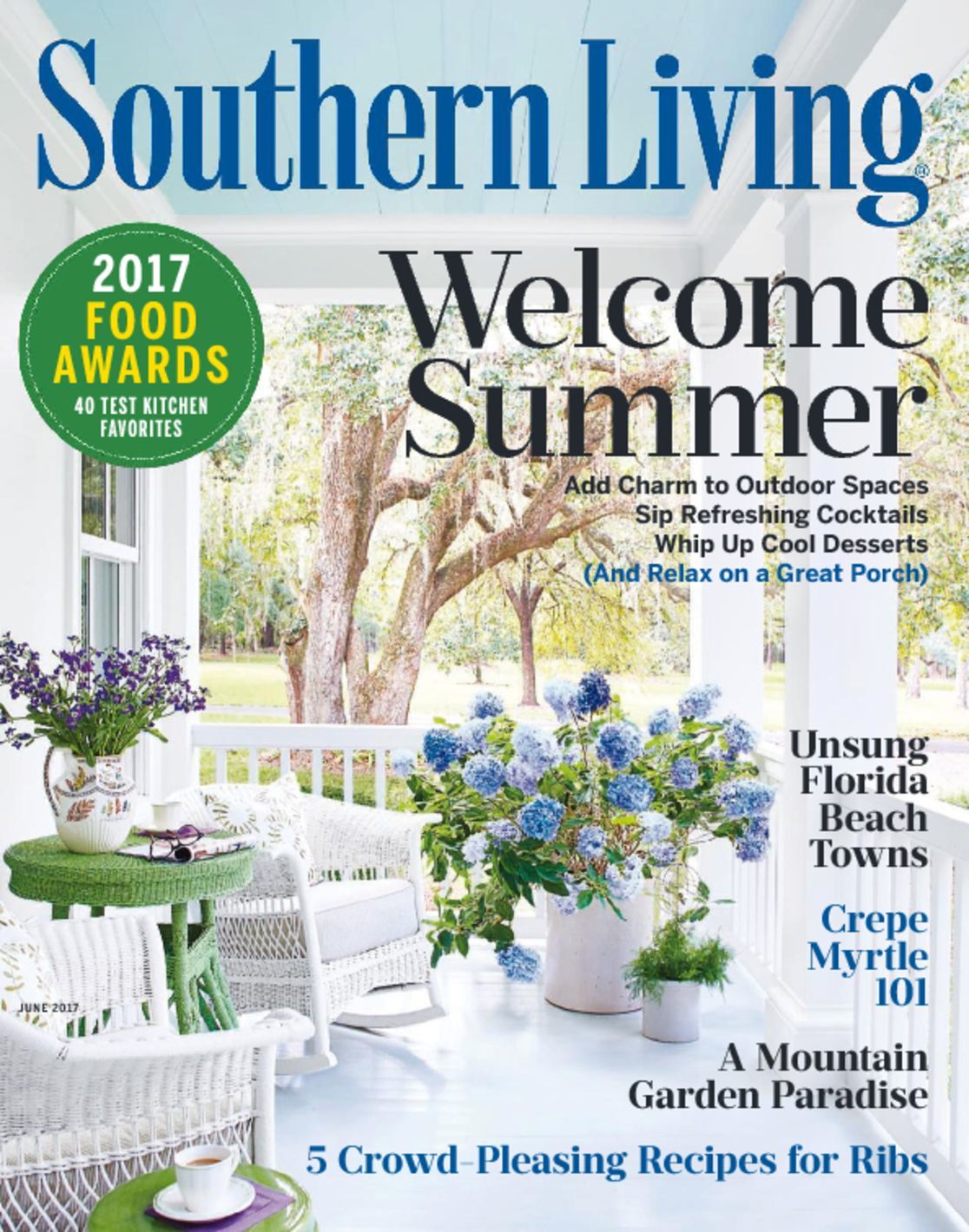 50644 Southern Living Cover 2017 June 1 Issue 