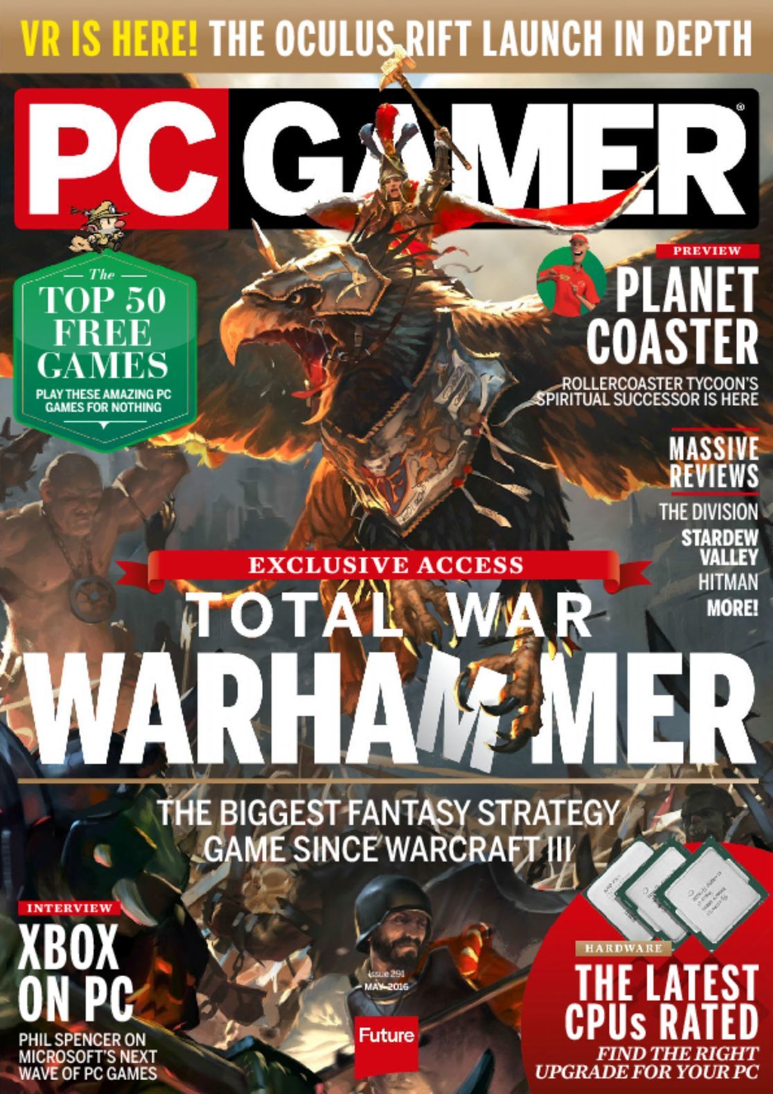 PC Gamer Magazine The Best Computer Gaming Experience DiscountMags Com   5116 Pc Gamer Cover 2016 April Issue 