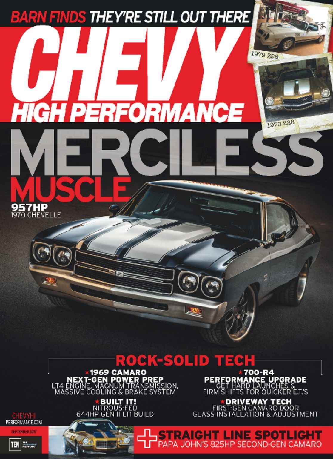 Chevy High Performance Magazine September 2017 Cover