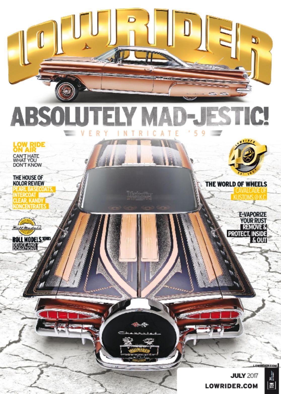 Lowrider Magazine Cover July 2017