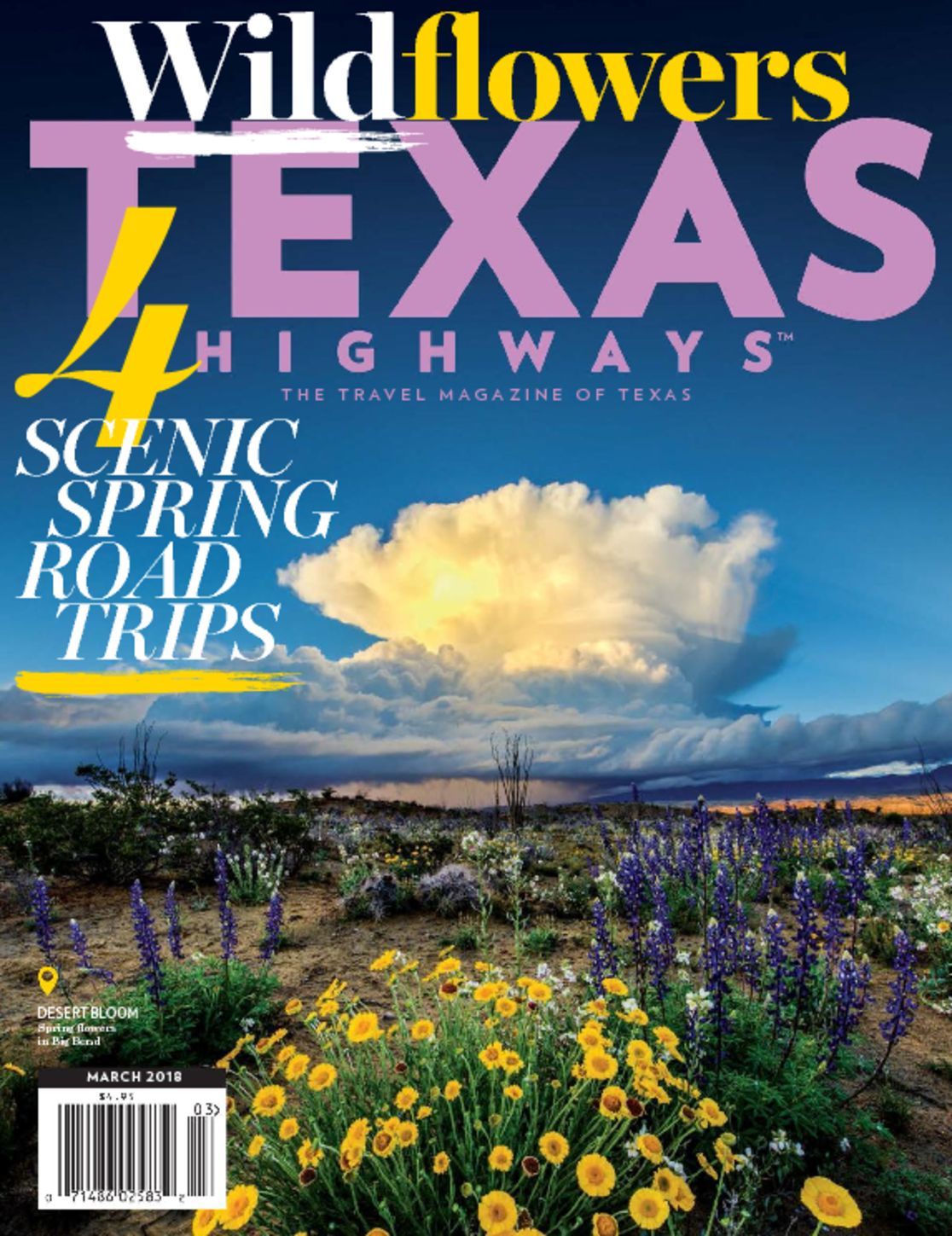 Texas Highways Magazine The Travel Magazine Of Texas DiscountMags Com   6012 Texas Highways Cover 2018 March 1 Issue 